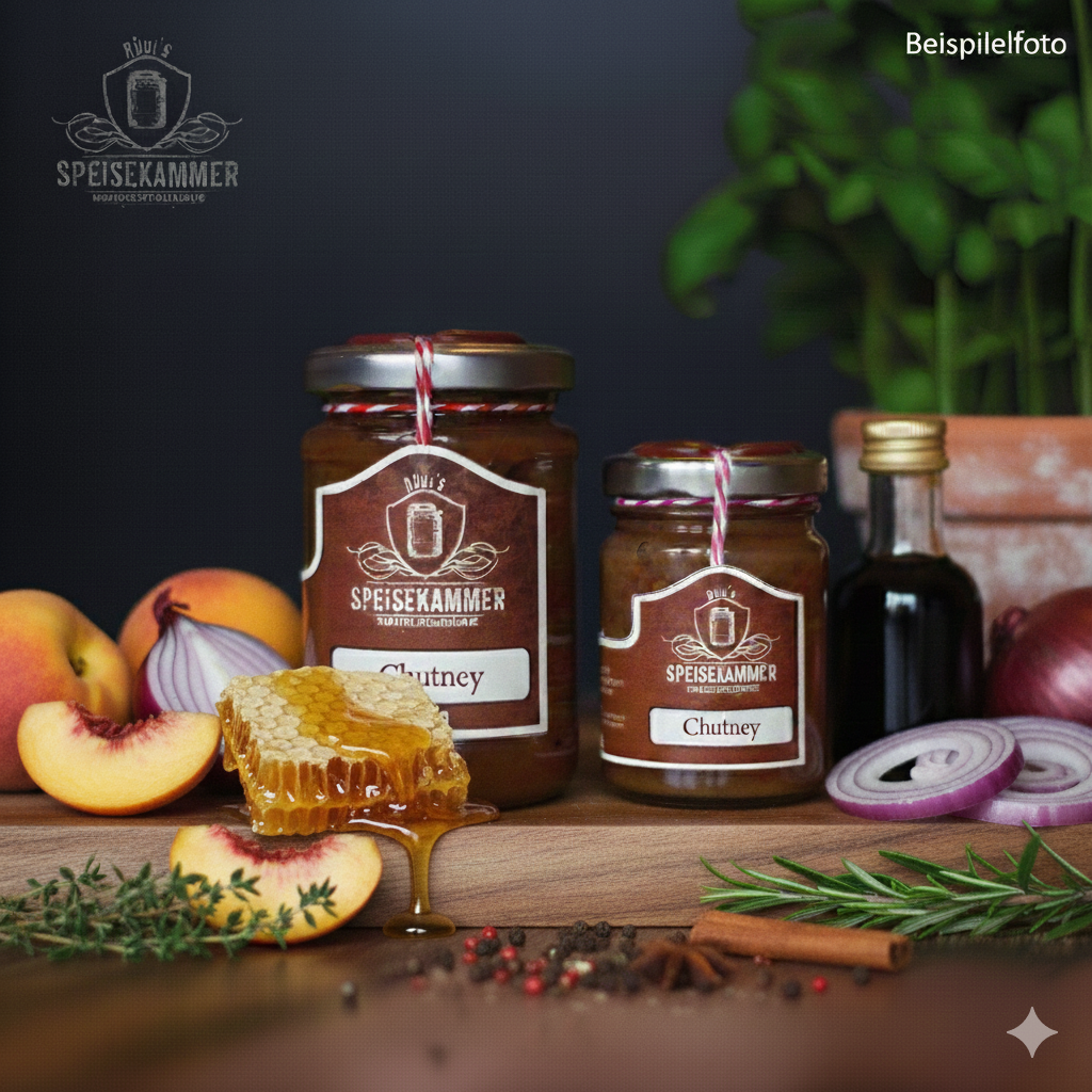 Pfirsich-Honig-Chutney mit Balsamico