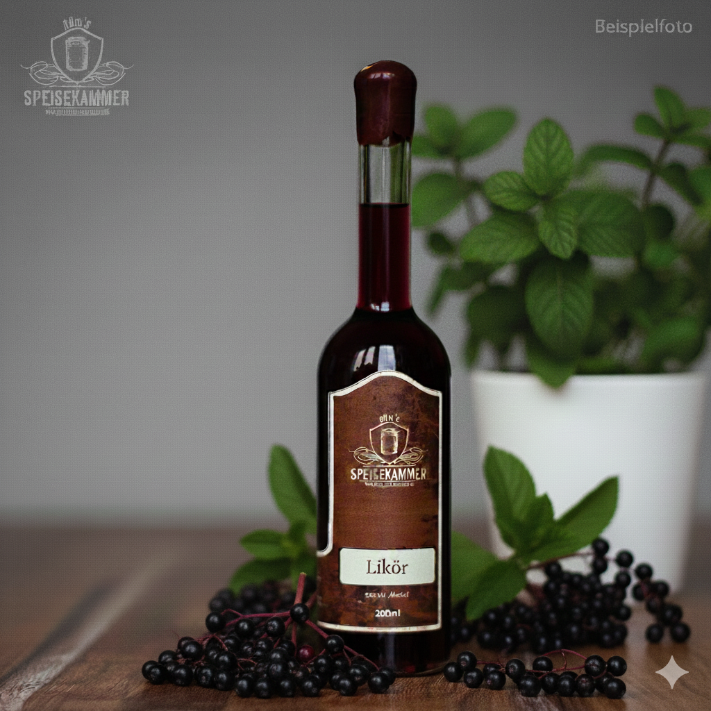 Holunderlikör (Rum-Basis) 12%Vol. Alkohol - 200ml