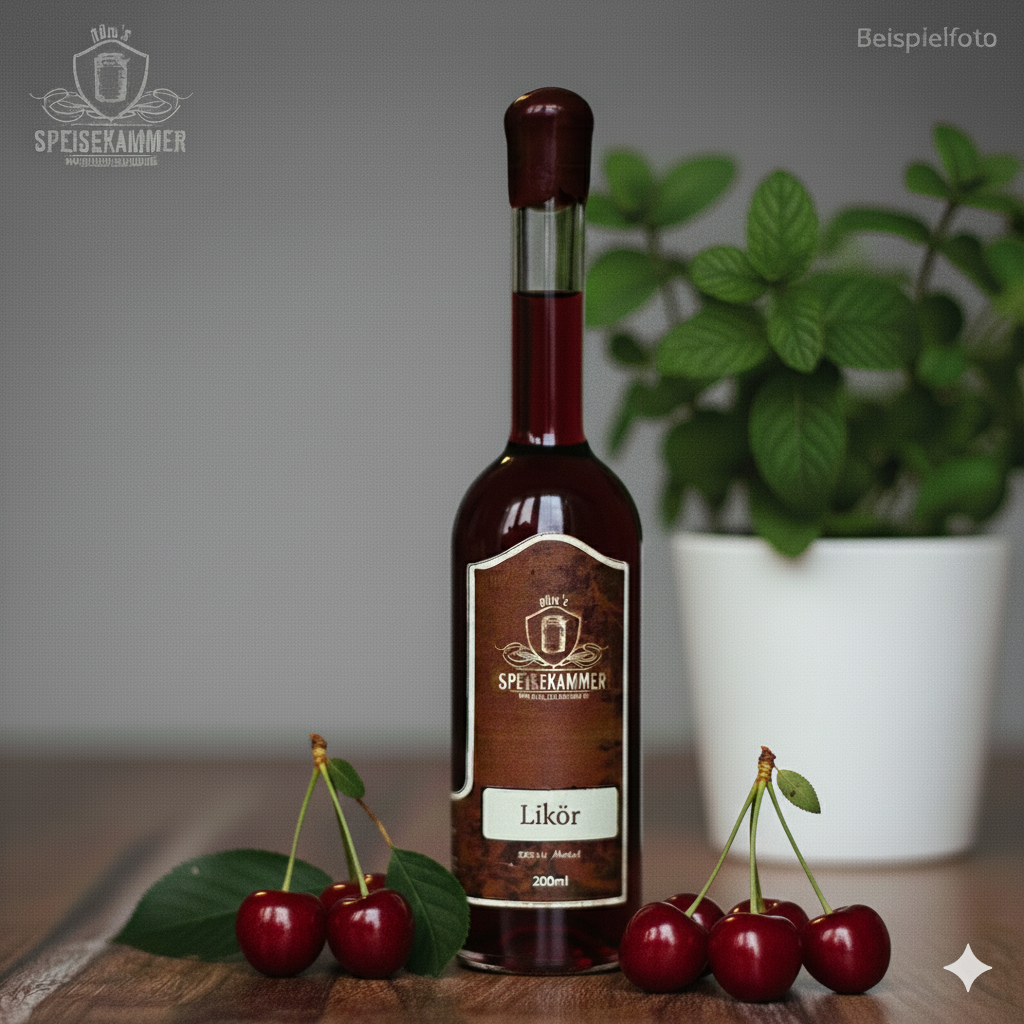 Sauerkirschlikör (Weizenfeindestillat-Basis) 16%Vol. Alkohol - 200ml