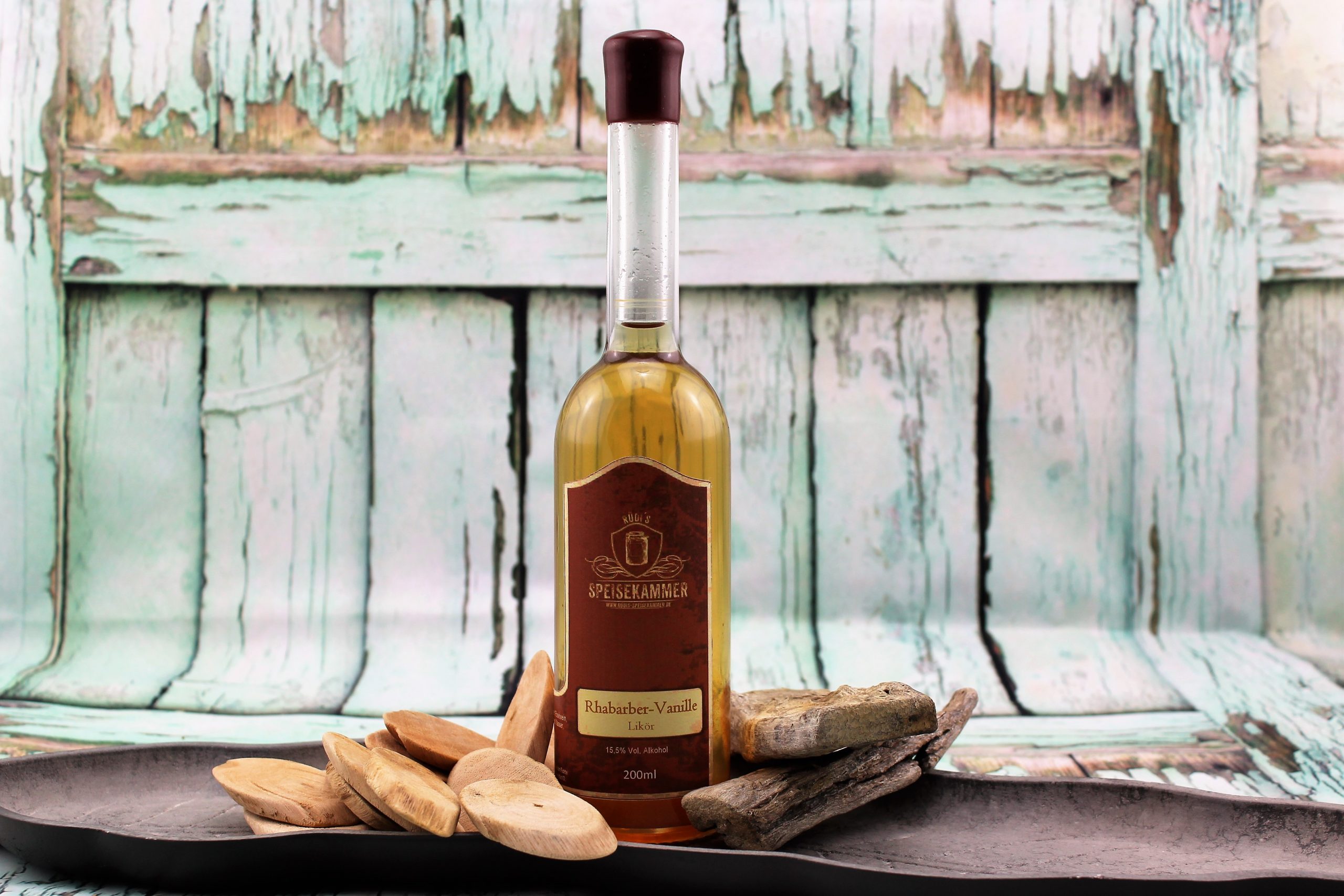 Rhabarber-Vanille-Likör (Wodka-Basis) 15%Vol. Alkohol - 200ml