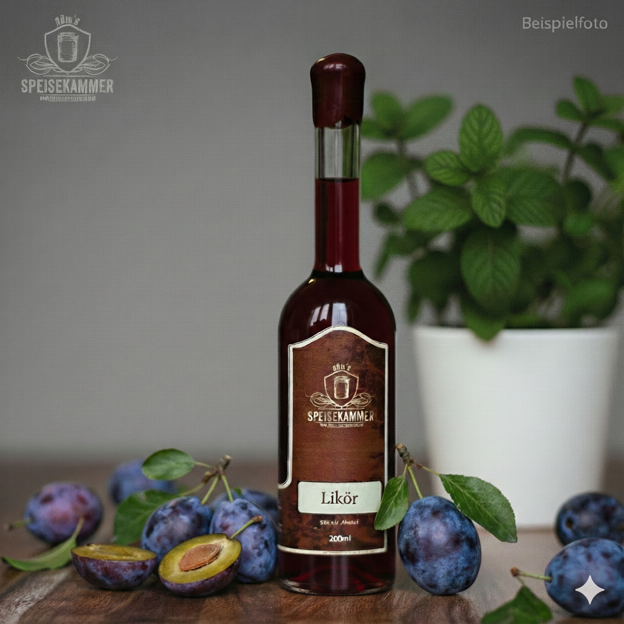 Pflaumenlikör (Wodka-Basis) 12%Vol. Alkohol - 200ml