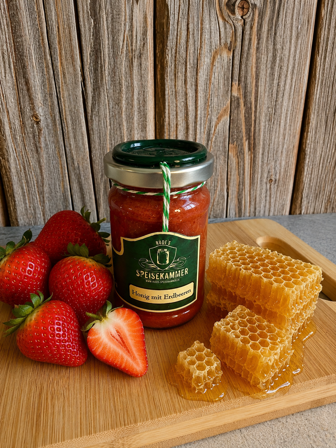 Honig mit Erdbeeren 125g