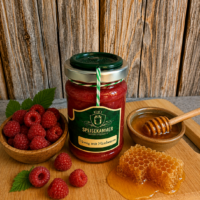 Honig mit Himbeeren 125g