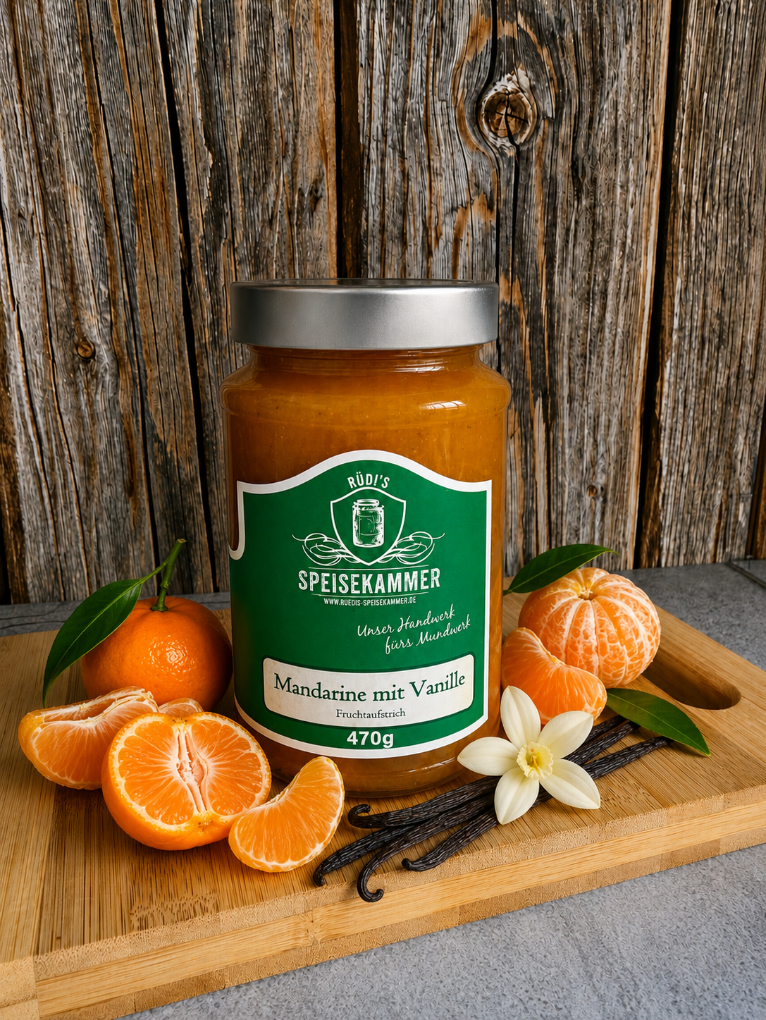 Fruchtaufstrich - Mandarine mit Vanille 470g