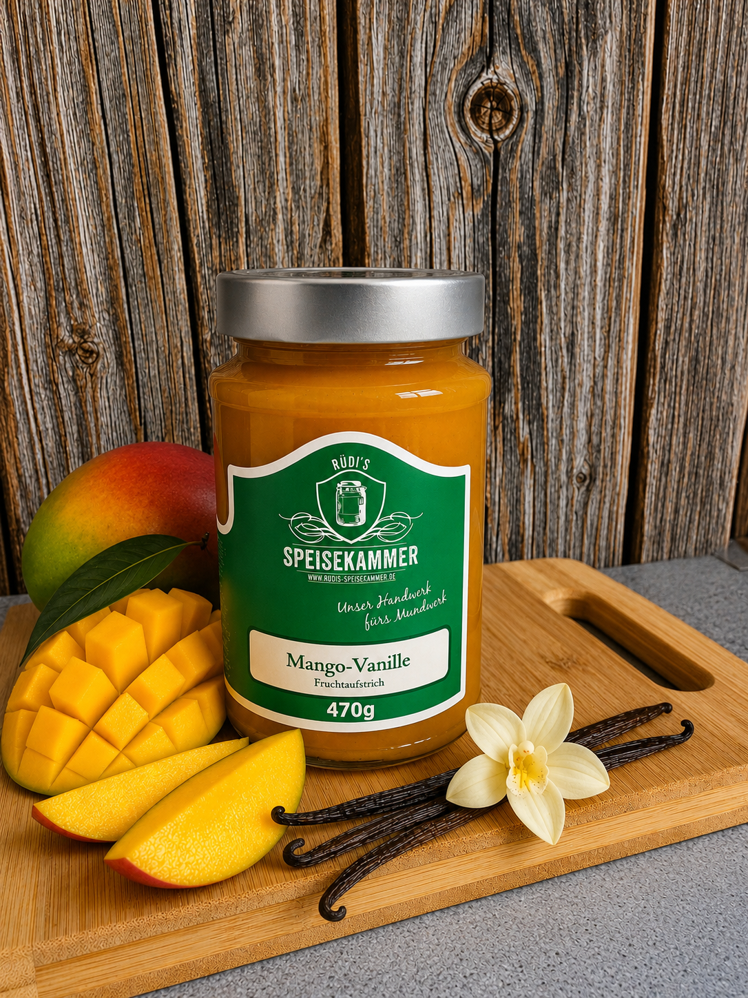 Fruchtaufstrich - Mango-Vanille 470g
