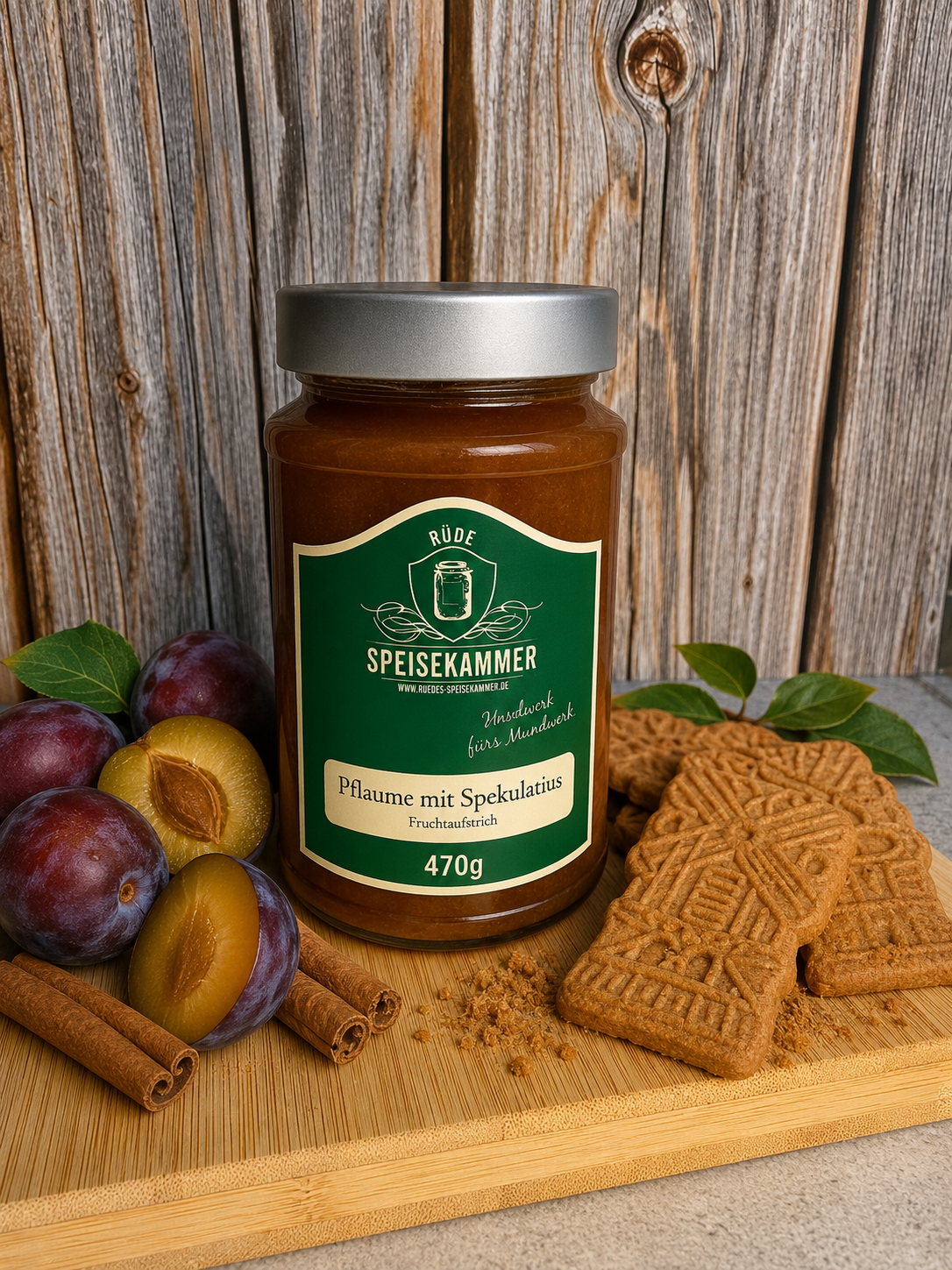 Fruchtaufstrich - Pflaume mit Spekulatius 470g